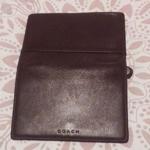 Mahogany Leather, multifunction Coach Wallet (unisex) new condition!